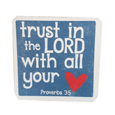 C&F Wooden Quote Magnet - Trust In The Lord